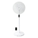 SPT DC-Motor Energy Saving Stand Fan with Remote and Timer – Piano White FRONT VIEW