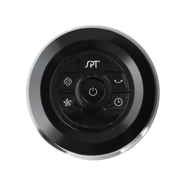 SPT Tower Fan with Remote and Timer in Black