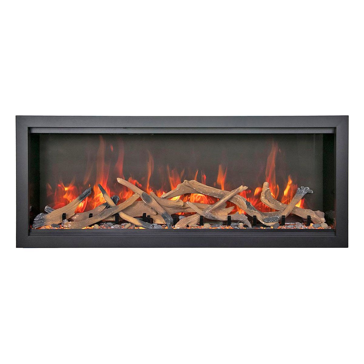 Amantii Symmetry Bespoke Extra Tall 74'' Smart Wall Mount / Recessed Electric Fireplace