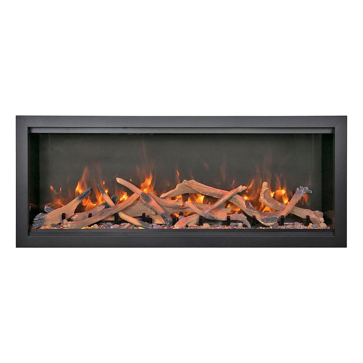 Amantii Symmetry Bespoke Extra Tall 74'' Smart Wall Mount / Recessed Electric Fireplace