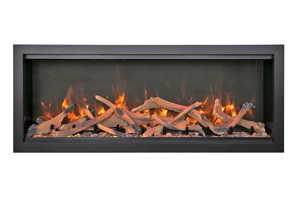 Amantii Symmetry Bespoke Extra Tall 74'' Smart Wall Mount / Recessed Electric Fireplace