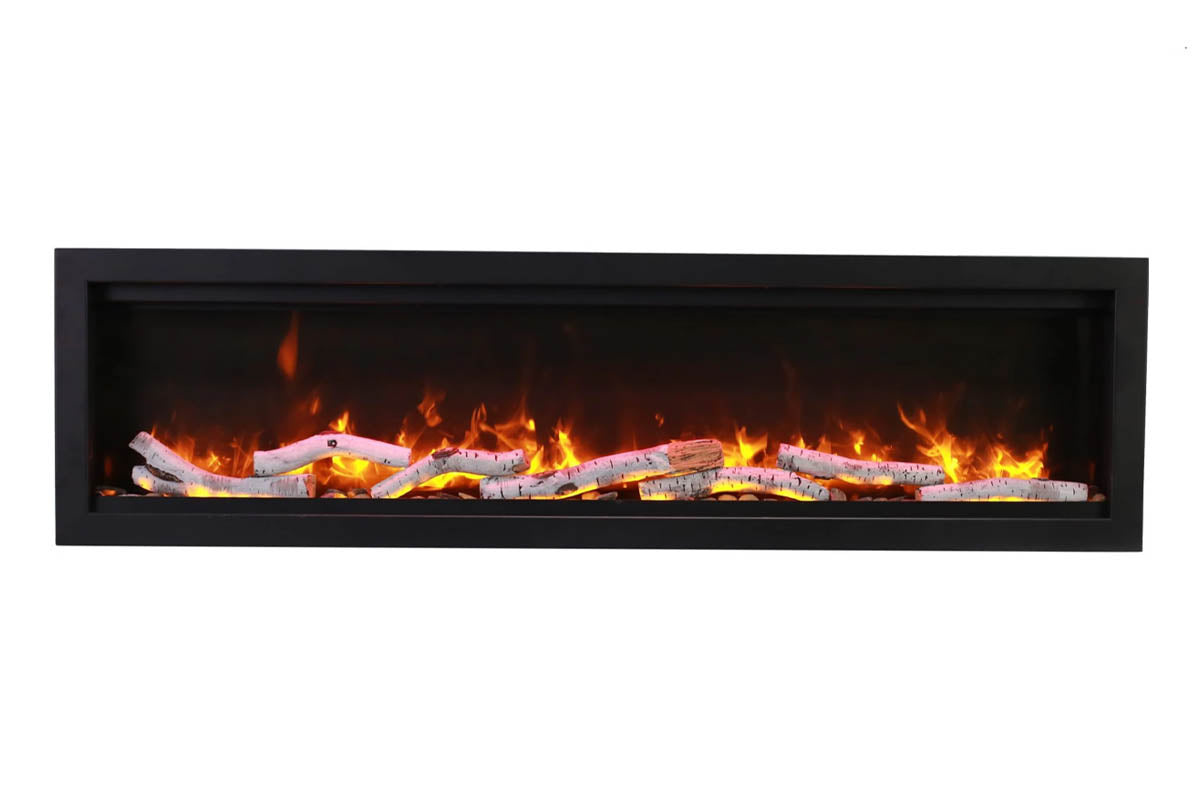 Amantii Symmetry 100'' Recessed Linear Indoor/Outdoor Electric Fireplace