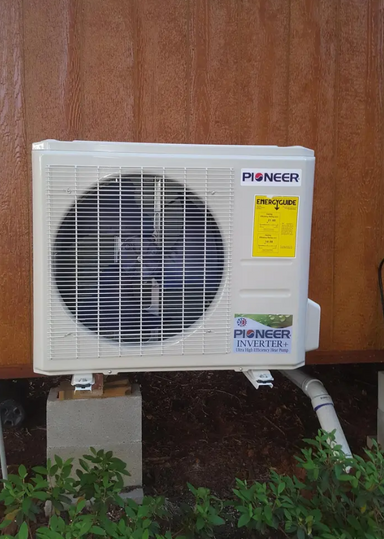 Pioneer® 18,000 BTU 20 SEER2 Ceiling Concealed Ducted Mini-Split Inverter++ Energy-Star Air Conditioner Heat Pump System Full Set 230V outdoor