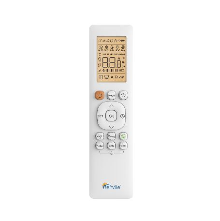 Senville 36000 BTU Dual Zone Mini Split Air Conditioner and Heat Pump - SENA/36HF/D REMOTE CONTROL