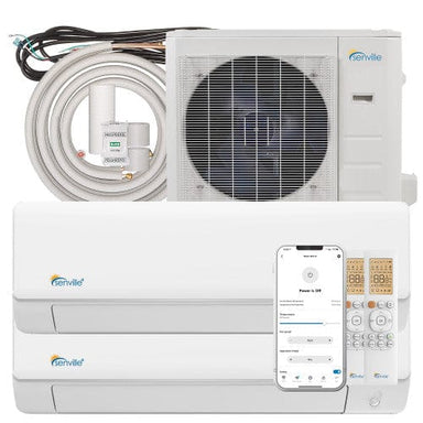 Senville AURA 18000 BTU Mini Split Multi Zone Air Conditioner and Heat Pump - SENA/18HF/D COMPLETE SET