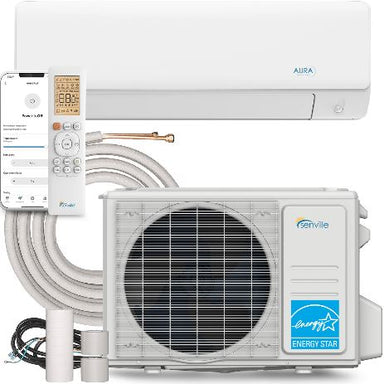 Senville AURA 33000 BTU Mini Split Air Conditioner and Heat Pump - SENA/33HF COMPLETE SET