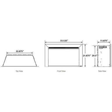 SimpliFire 30-In Plug-In Electric Fireplace INCHES