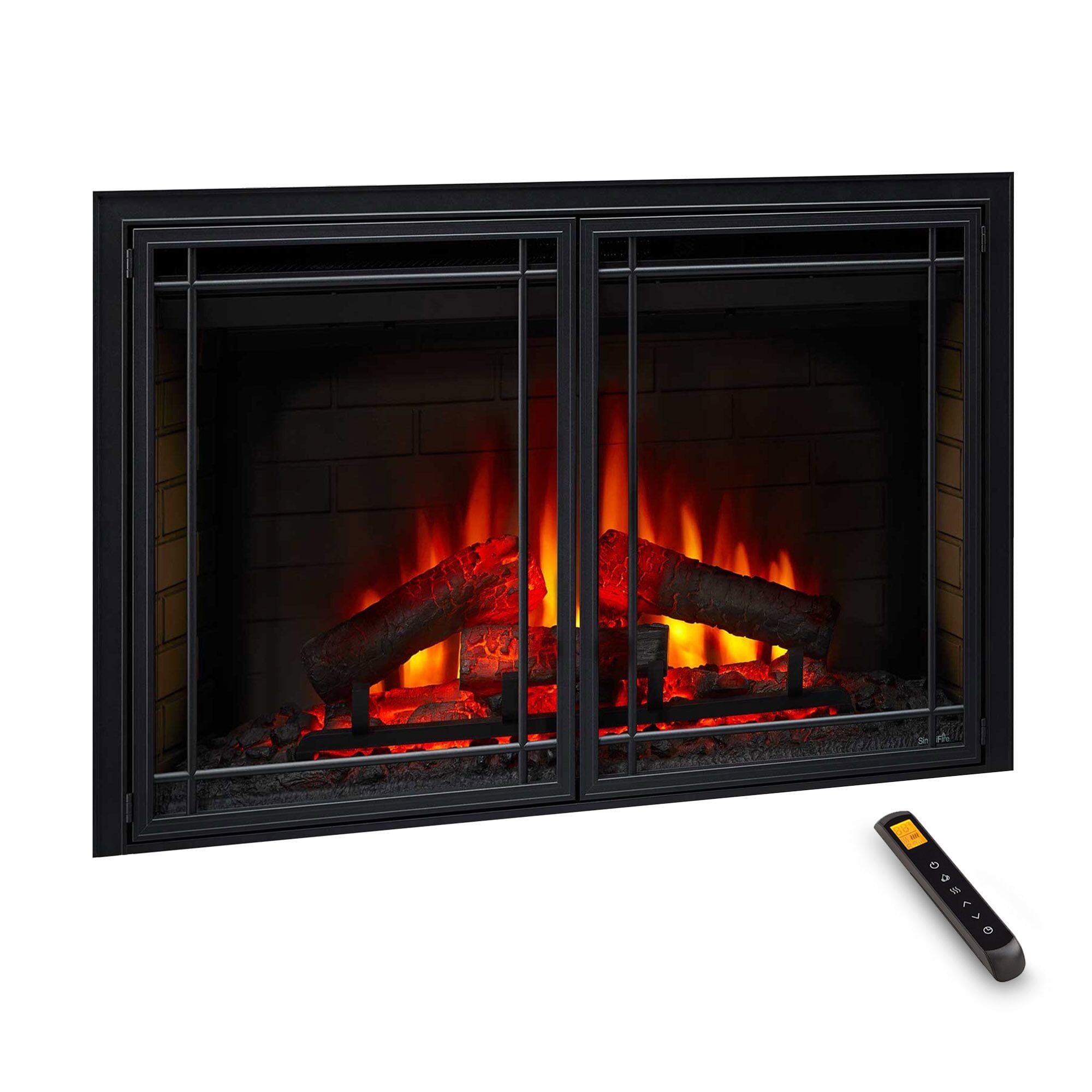 SimpliFire 35-In Electric Fireplace Insert FRONT VIEW