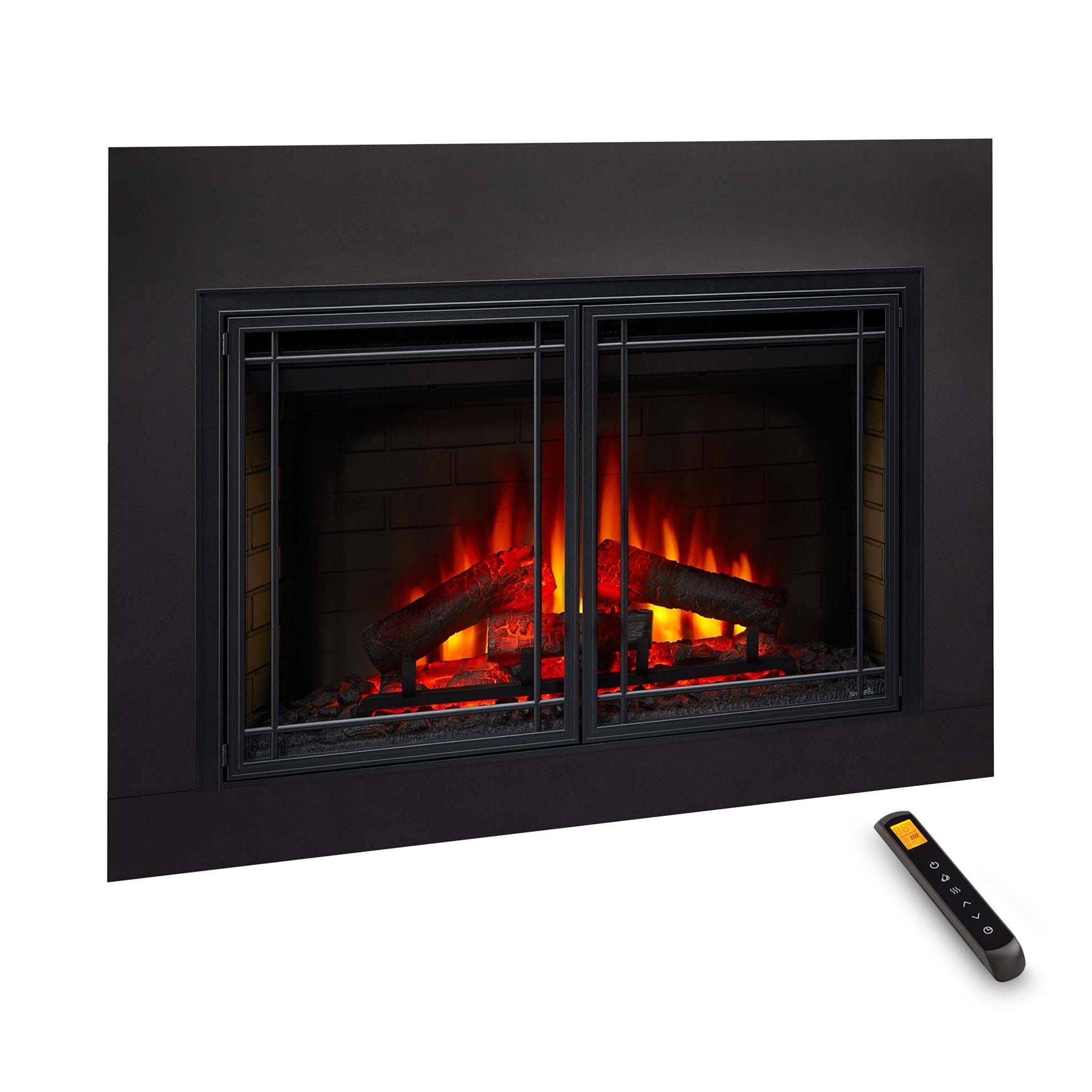 SimpliFire 35-In Electric Fireplace Insert FRONT VIEW