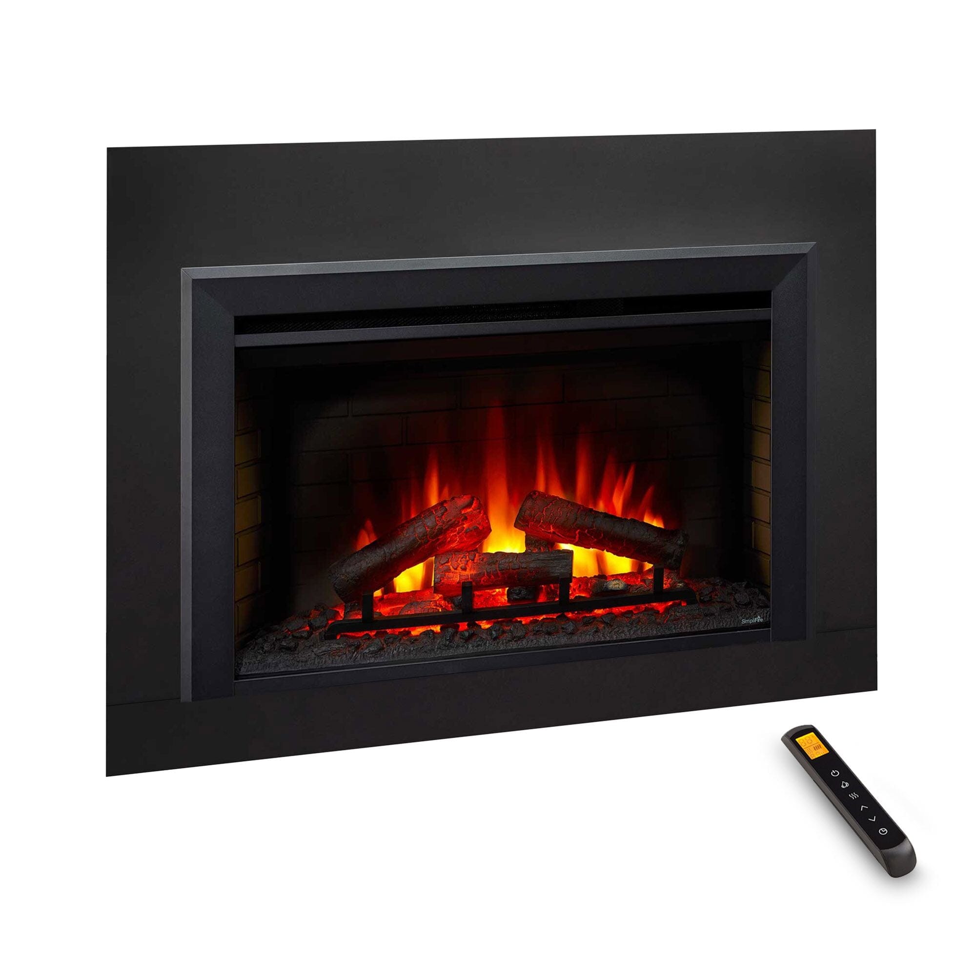 SimpliFire 35-In Electric Fireplace Insert FRONT VIEW