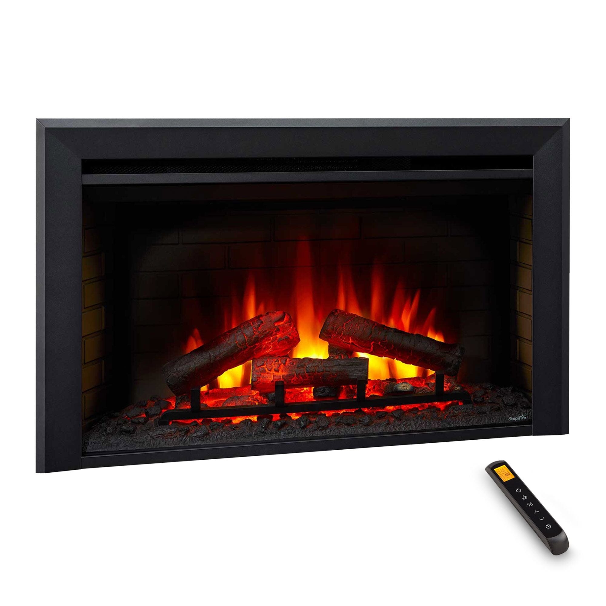 SimpliFire 35-In Electric Fireplace Insert FRONT VIEW