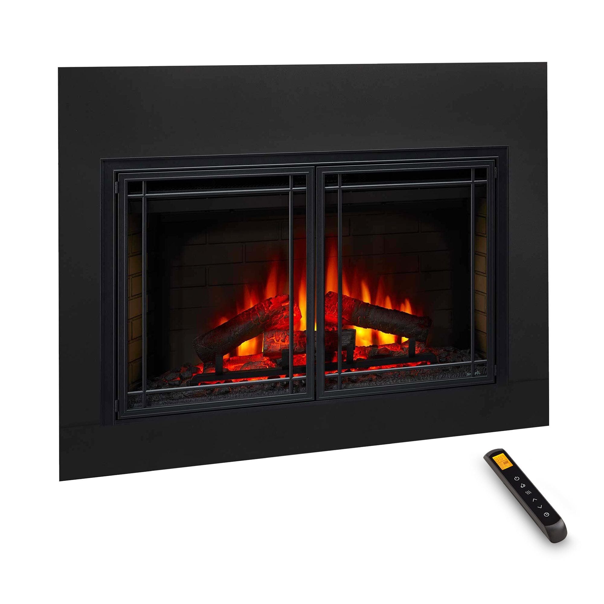 SimpliFire 35-In Electric Fireplace Insert FRONT VIEW