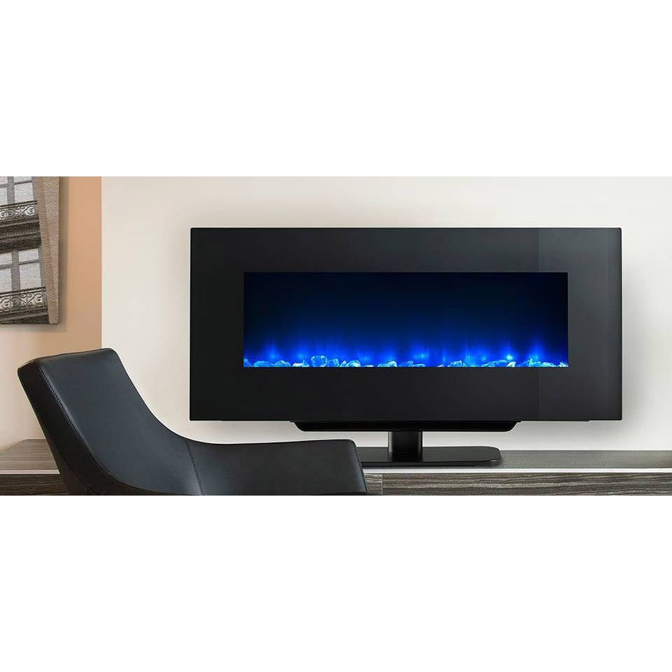 SimpliFire 38-In Black Linear Wall Mount Electric Fireplace SAMPLE PHOTO