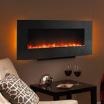 SimpliFire 40-in Allusion Wall Mount Electric Fireplace