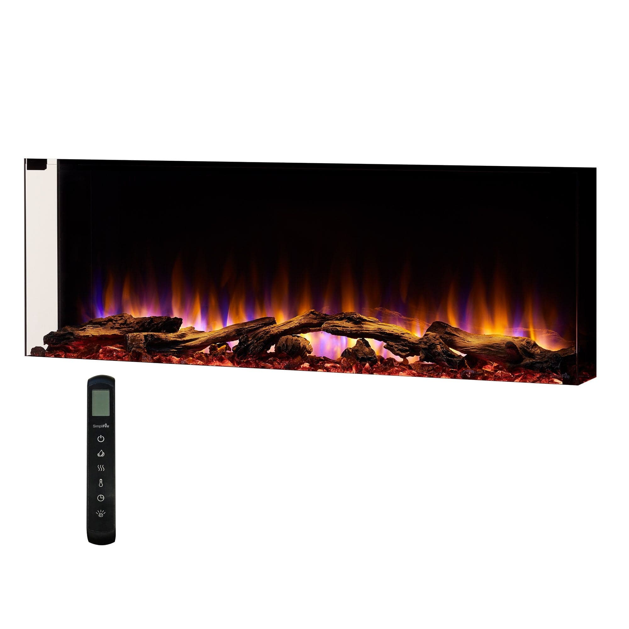 SimpliFire 43-In Scion Trinity Linear Electric Fireplace FRONT VIEW