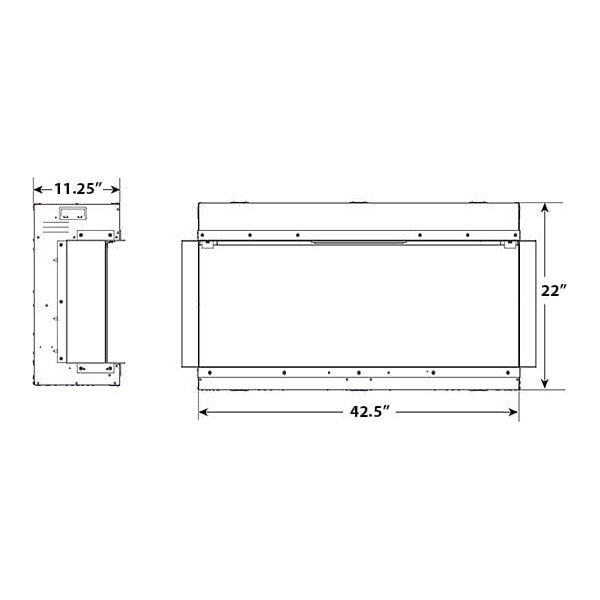 SimpliFire 43-In Scion Trinity Linear Electric Fireplace INCHES