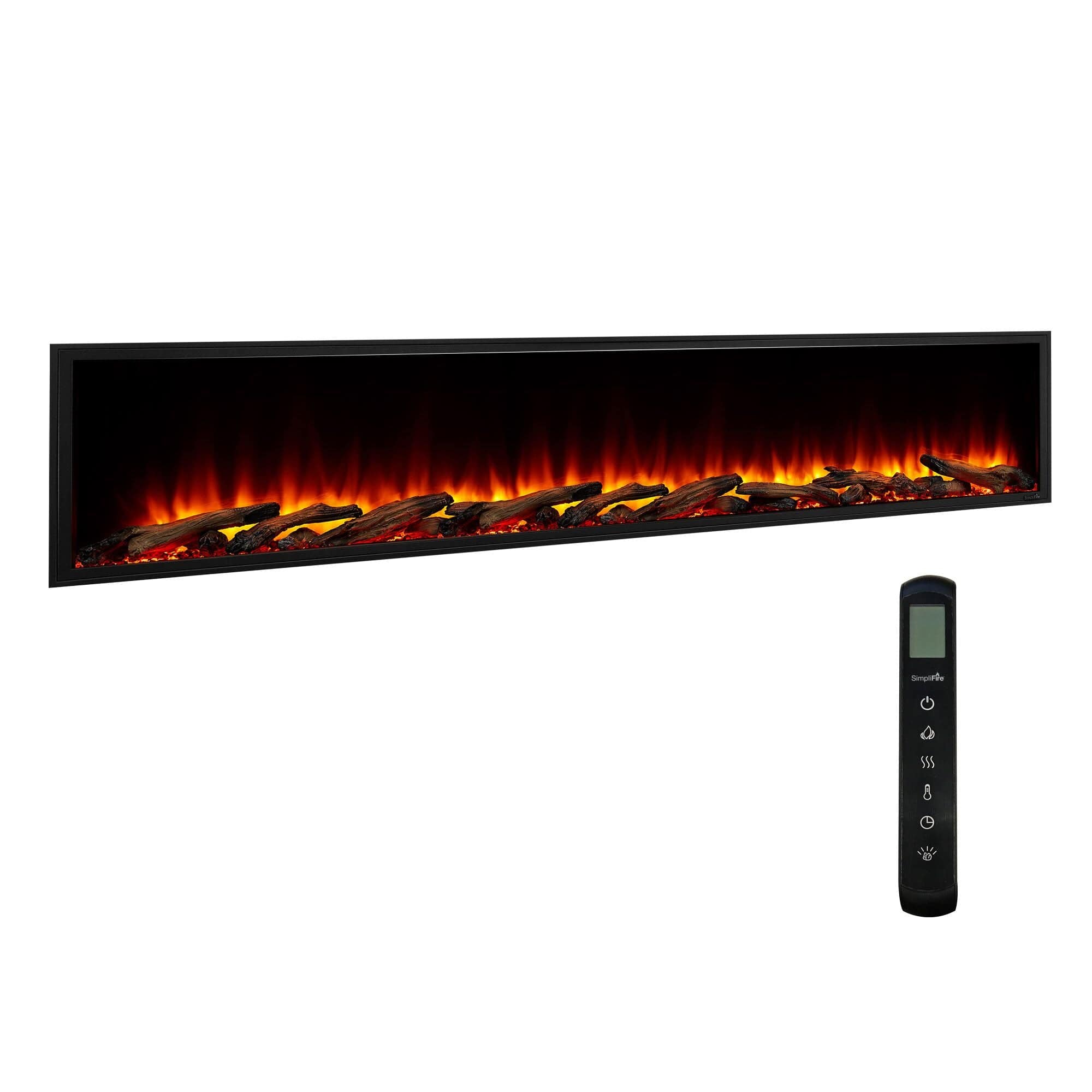 SimpliFire 78-in Scion Linear Built-In Electric Fireplace FRONT VIEW