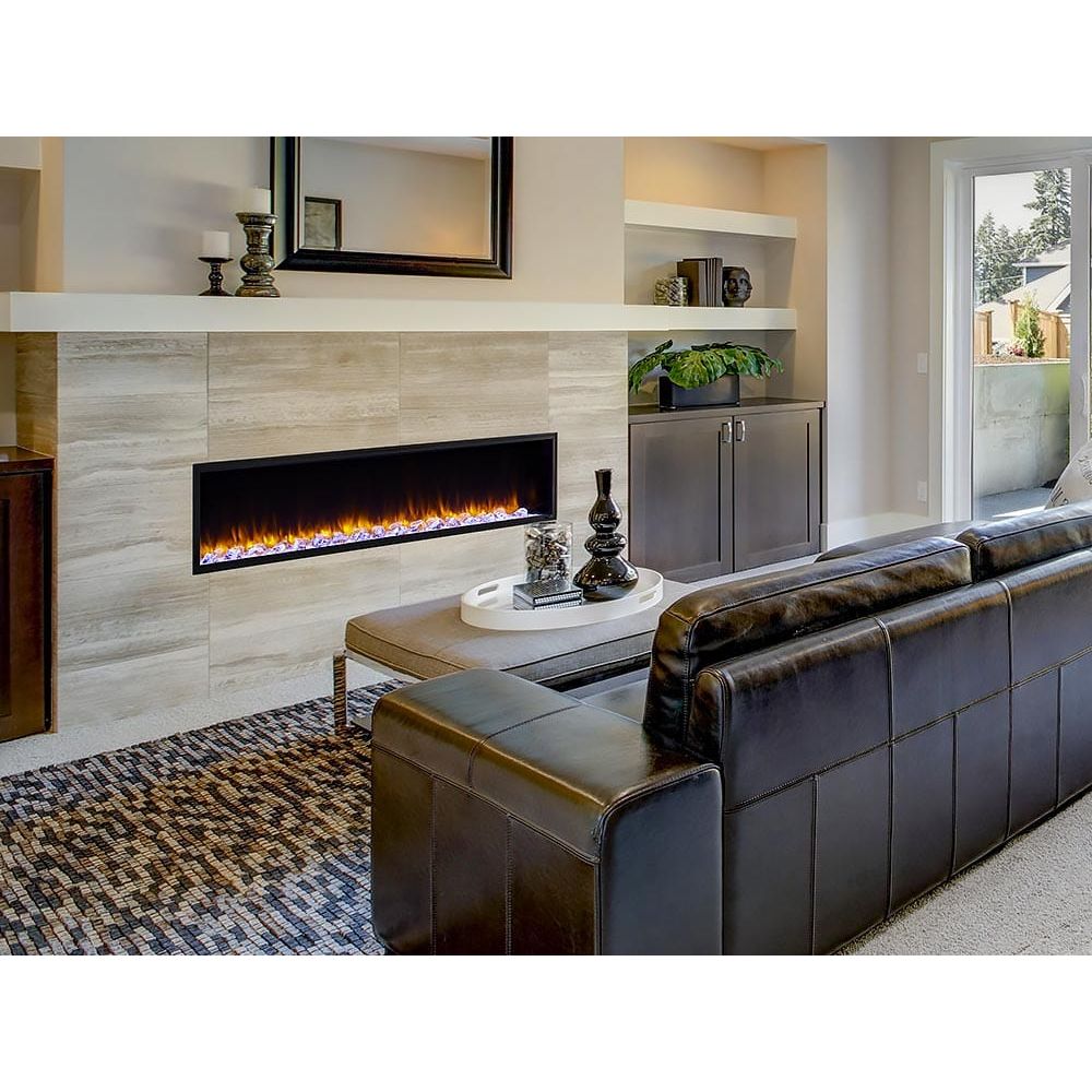 SimpliFire 78-in Scion Linear Built-In Electric Fireplace SAMPLE PHOTO