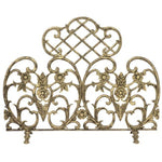 Single Panel Antique Gold Finish Cast Aluminum Screen