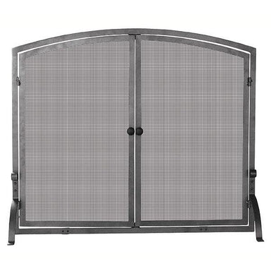 Single Panel Olde World Iron Screen with Doors - Large FRONT VIEW