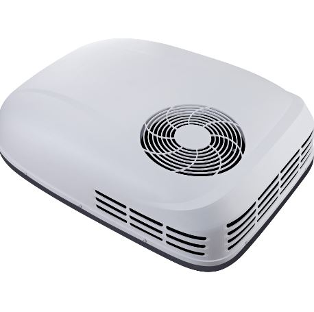 Super Quiet 9000 Low Profile Rooftop Air Conditioner  FRONT AND SIDE VIEW