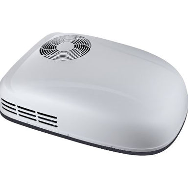 Super Quiet 9000 Low Profile Rooftop Air Conditioner FRONT AND SIDE VIEW