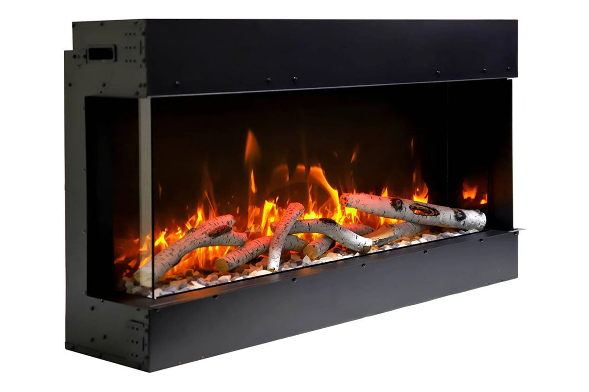 Amantii Panorama Tru View Slim 40-inch 3-Sided Built In Indoor/Outdoor Electric Fireplace