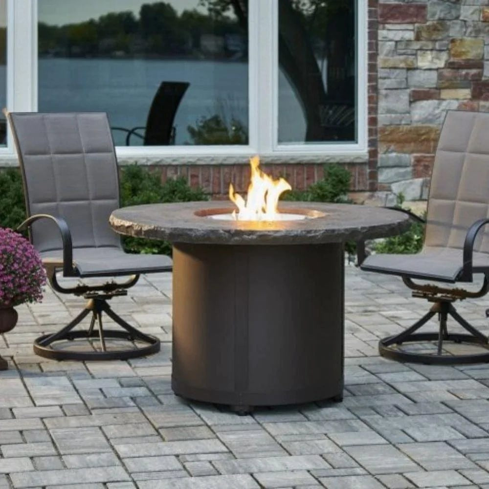 The Outdoor GreatRoom Company Beacon 48-Inch Round Gas Fire Pit Table SAMPLE PHOTO