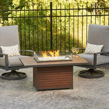 The Outdoor GreatRoom Company Brooks 50-Inch Rectangular Gas Fire Pit Table SAMPLE PHOTO