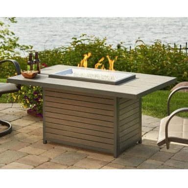 The Outdoor GreatRoom Company Brooks 50-Inch Rectangular Gas Fire Pit Table SAMPLE PHOTO