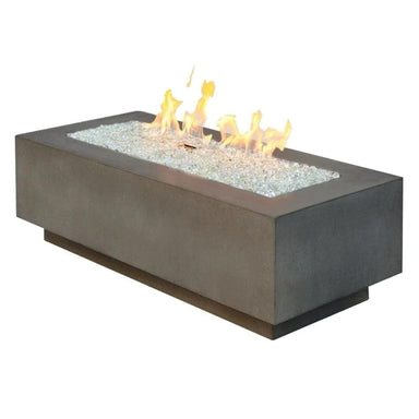 The Outdoor GreatRoom Company Cove 54-Inch Linear Gas Fire Pit Table (CV-54) WITH FIRE