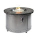 The Outdoor GreatRoom Company Edison 41-Inch Round Gas Fire Pit Table (ED-20) WITH FIRE