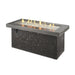The Outdoor GreatRoom Company Key Largo Linear Gas Fire Pit Table FRONT VIEW