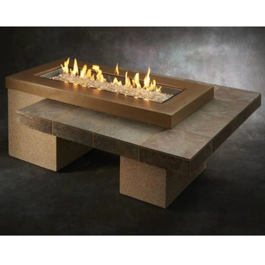 The Outdoor GreatRoom Company Uptown 65-Inch Linear Gas Fire Pit Table SAMPLE PHOTO