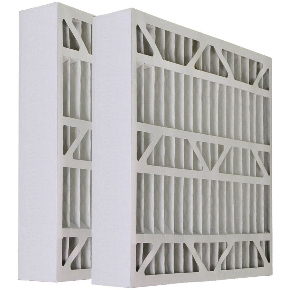 Tier1 20x25x6 Merv 8 Pleated AC Furnace Air Filter 2 Pack (Actual Size: 19 3/4 x 24 1/4 x 6) 2 PACKS