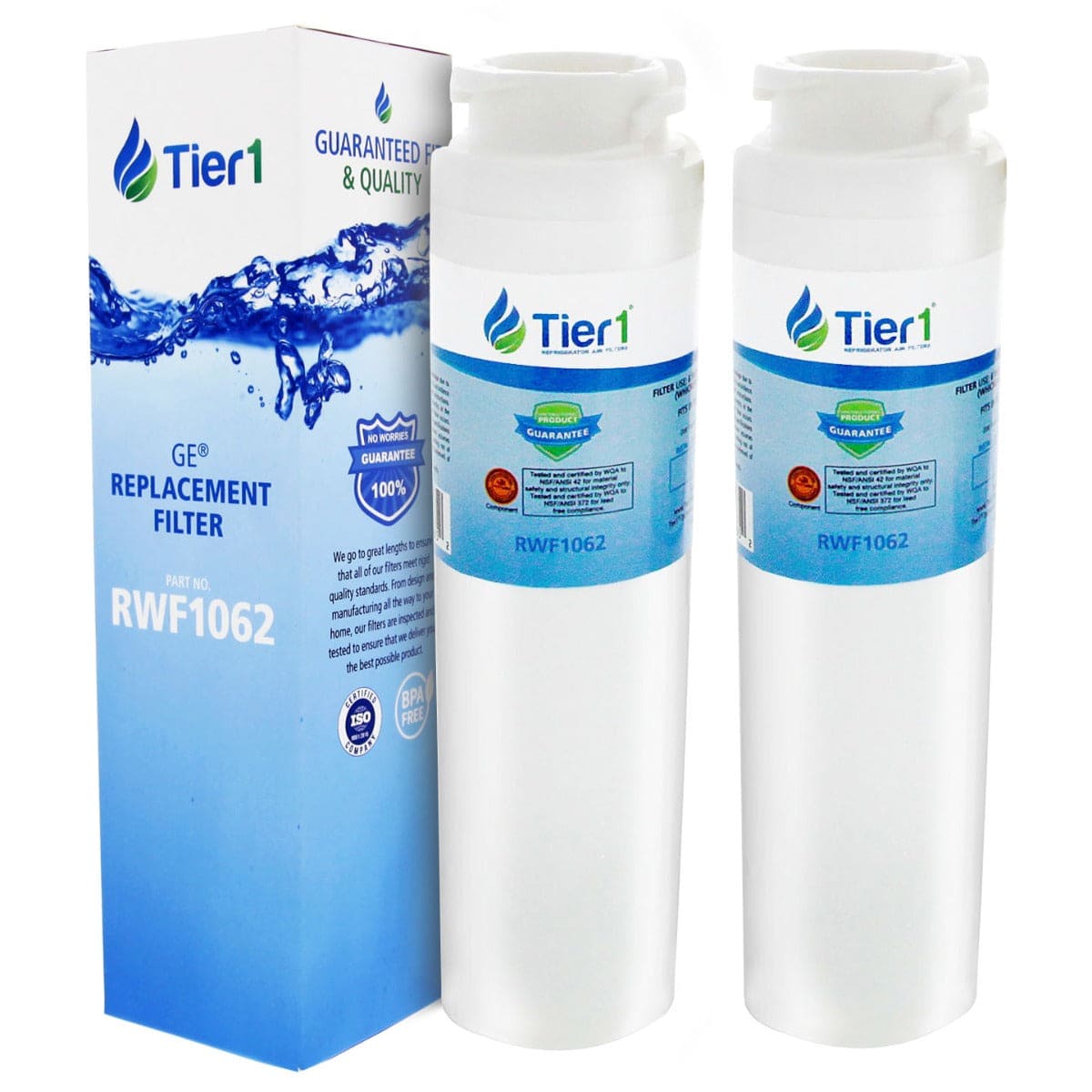 Tier1 GE MSWF SmartWater Refrigerator Water Filter Replacement Comparable WITH BOX