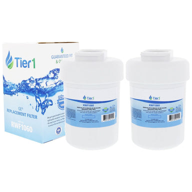 Tier1 GE MWF SmartWater Refrigerator Water Filter Replacement 2 PACKS