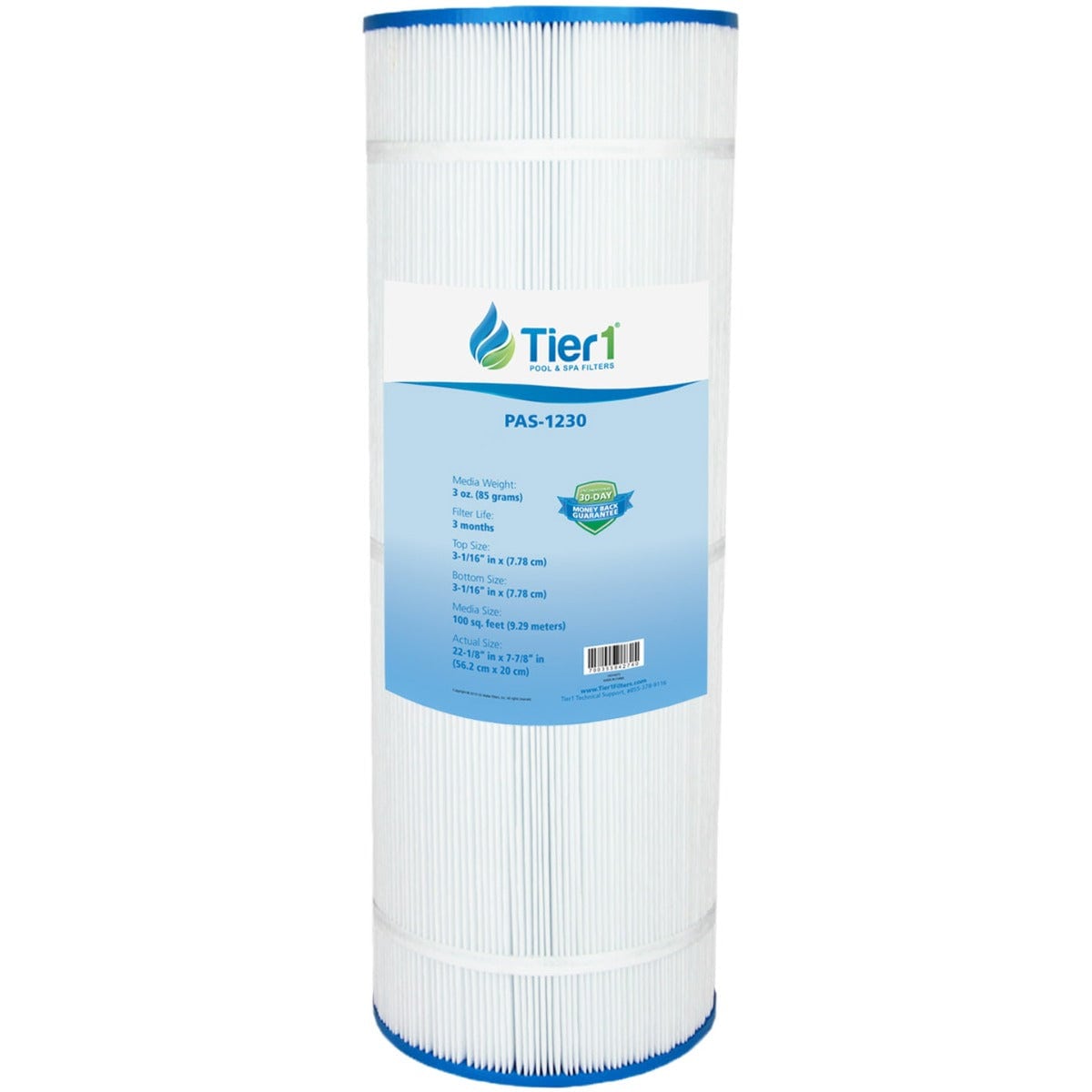 Tier1 PAS-1230 Replacement Pool and Spa Filter WITH LABEL