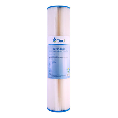 Tier1 Pentek ECP50-20BB Comparable Pleated Sediment Water Filter WITH LABEL