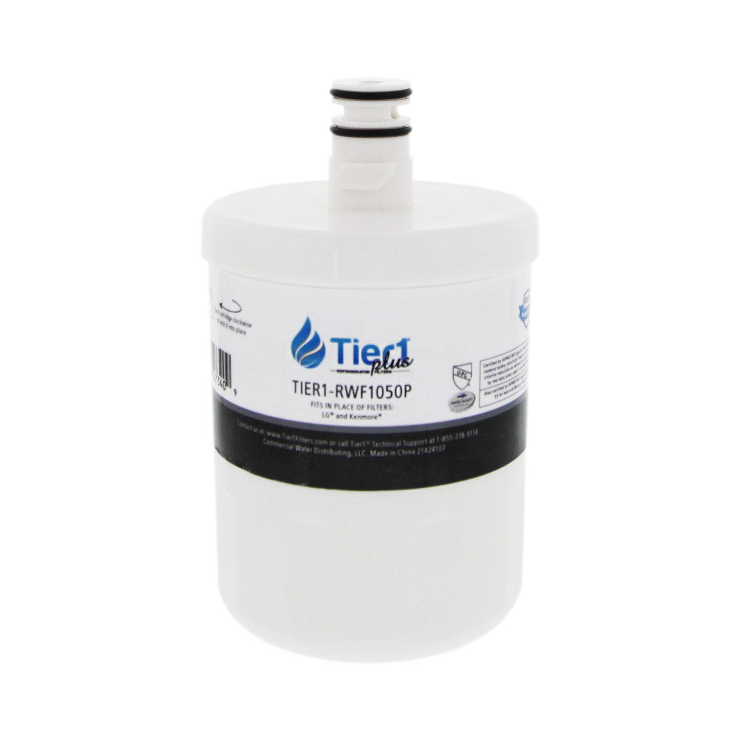 Tier1 Plus LG 5231JA2002A / LT500P Comparable Lead And Mercury Reducing Refrigerator Water Filter FRONT VIEW