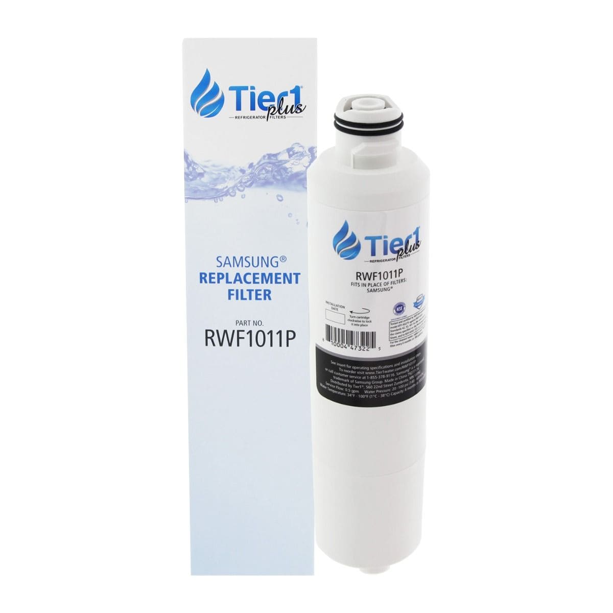 Tier1 Plus Samsung DA29-00020B Comparable Lead And Mercury Reducing Refrigerator Water Filter TOP VIEW