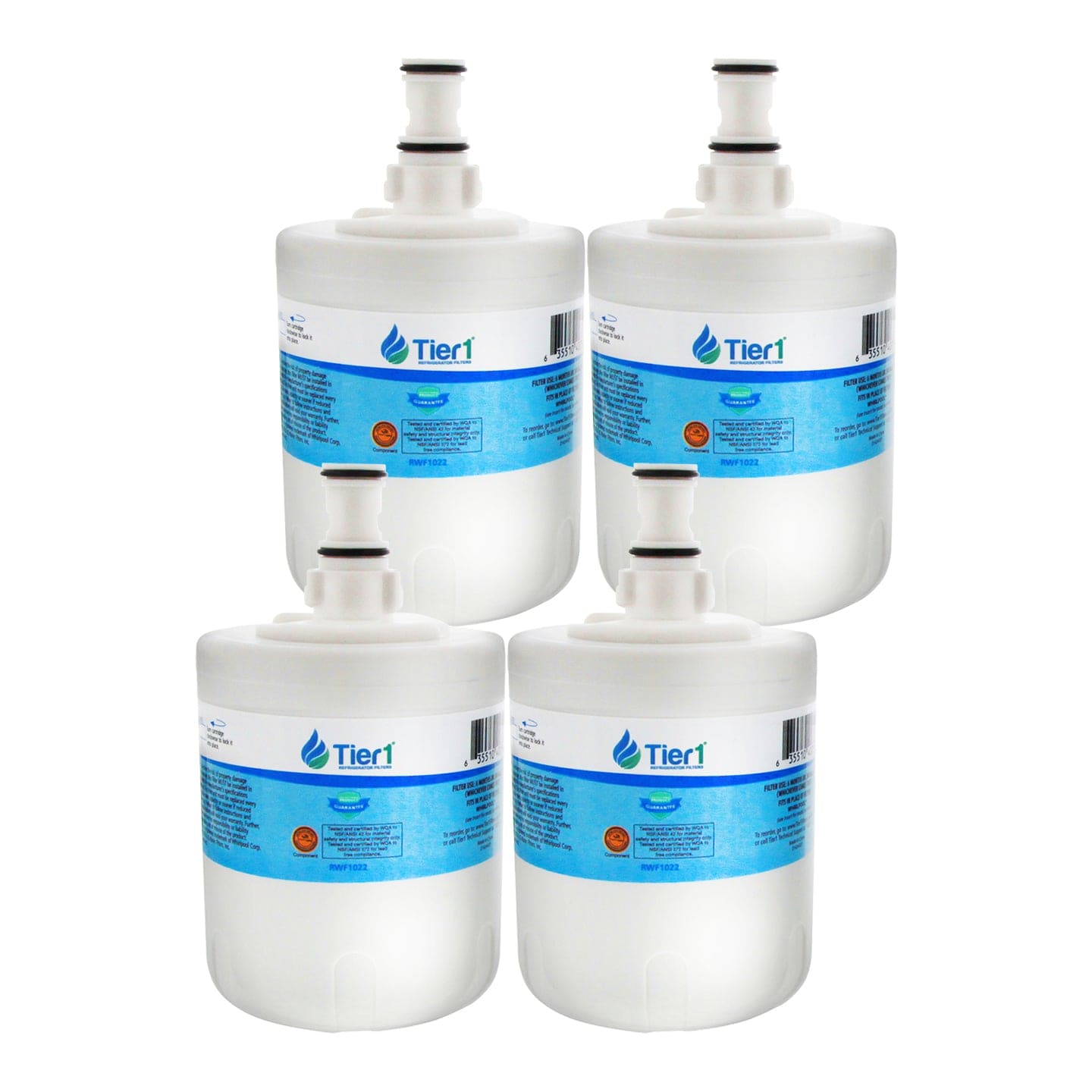 Tier1 Whirlpool 8171413/8171414 Refrigerator Water Filter Replacement Comparable 4 PACKS