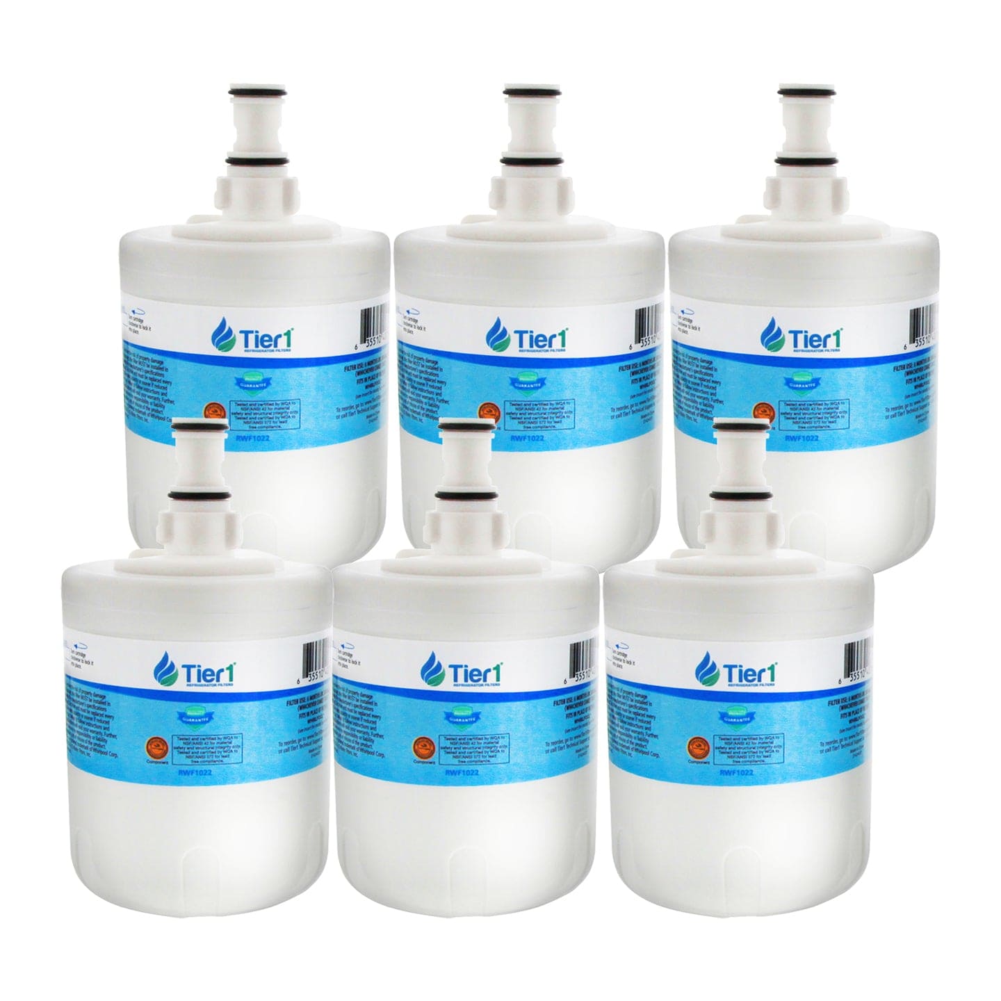 Tier1 Whirlpool 8171413/8171414 Refrigerator Water Filter Replacement Comparable 6 PACKS
