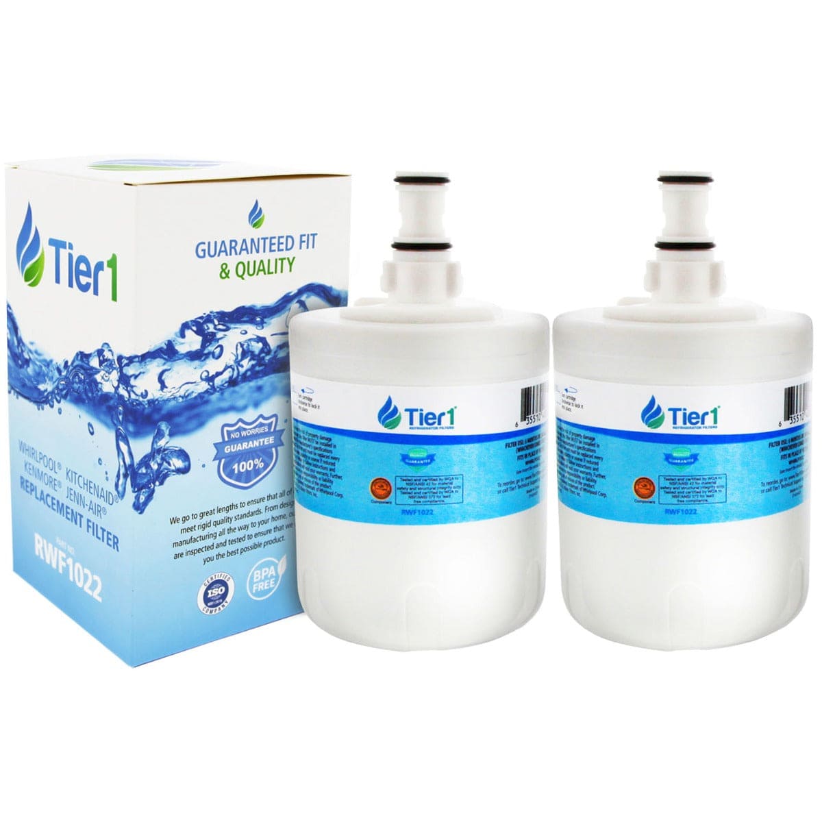 Tier1 Whirlpool 8171413/8171414 Refrigerator Water Filter Replacement Comparable 2 PACKS
