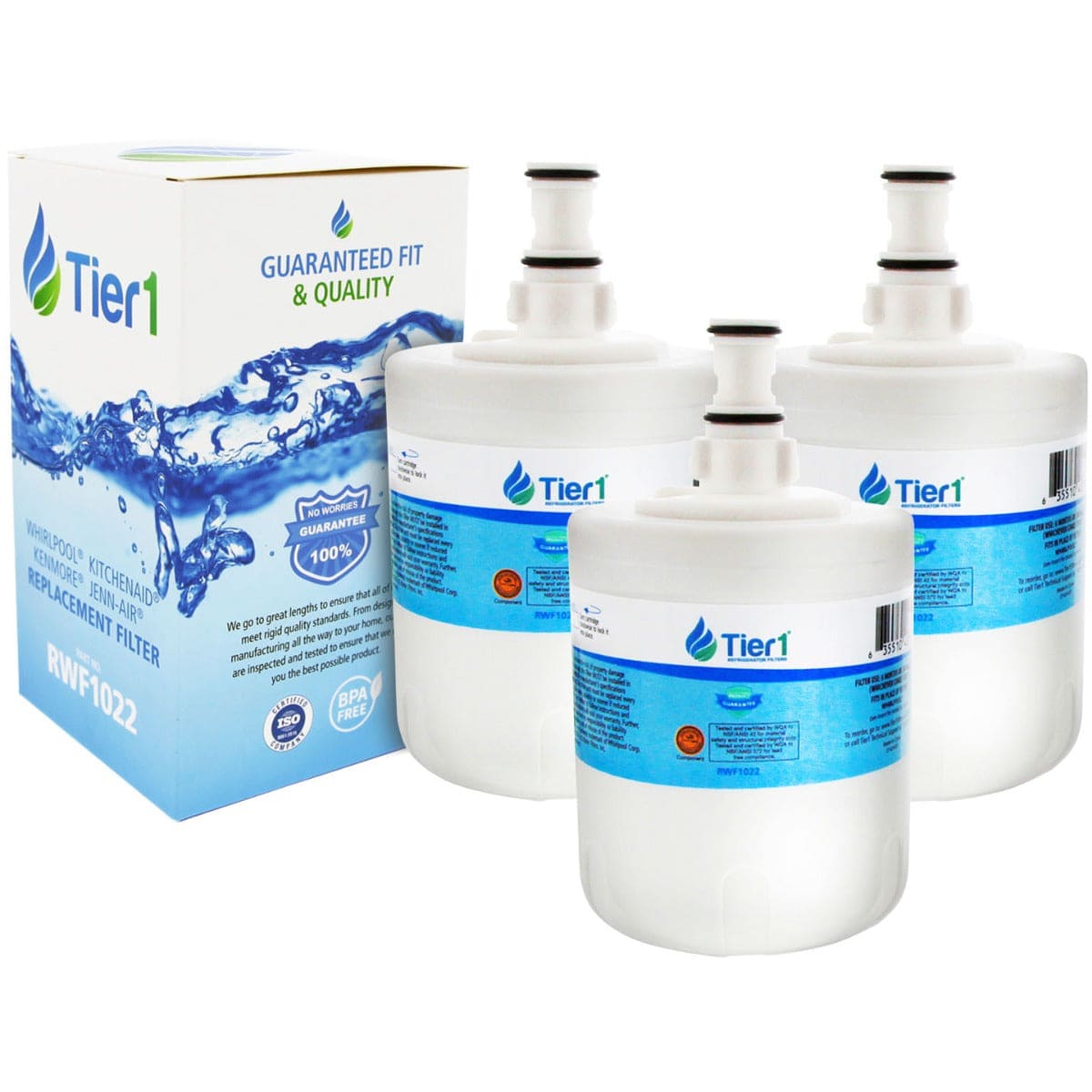 Tier1 Whirlpool 8171413/8171414 Refrigerator Water Filter Replacement Comparable 3 PACKS