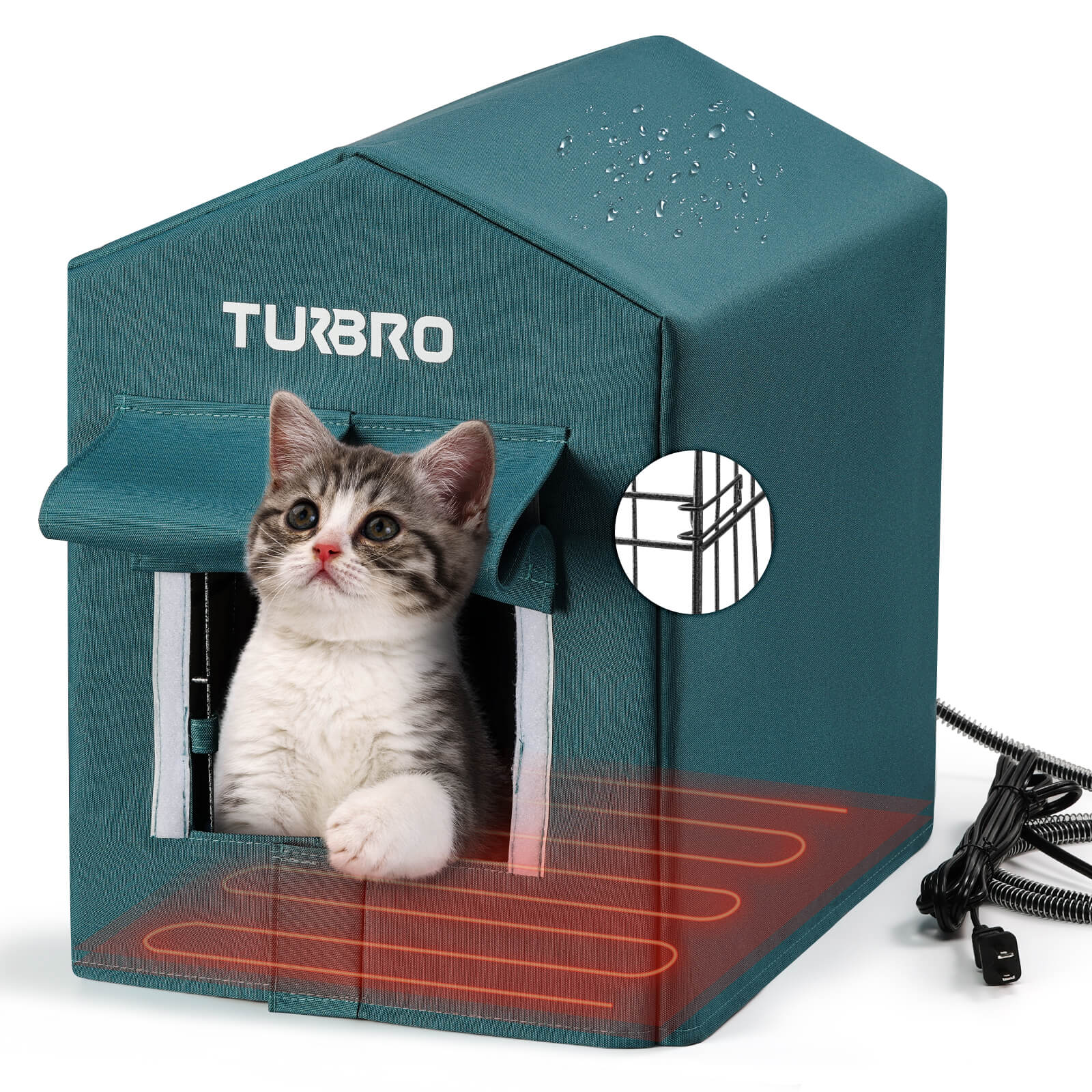 Turbro Neighborhood CH17A Heated Cat House SAMPLE PHOTO