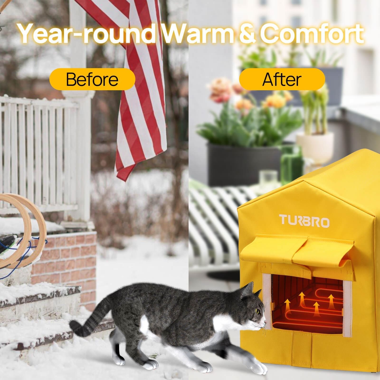 Turbro Neighborhood CH17A Heated Cat House