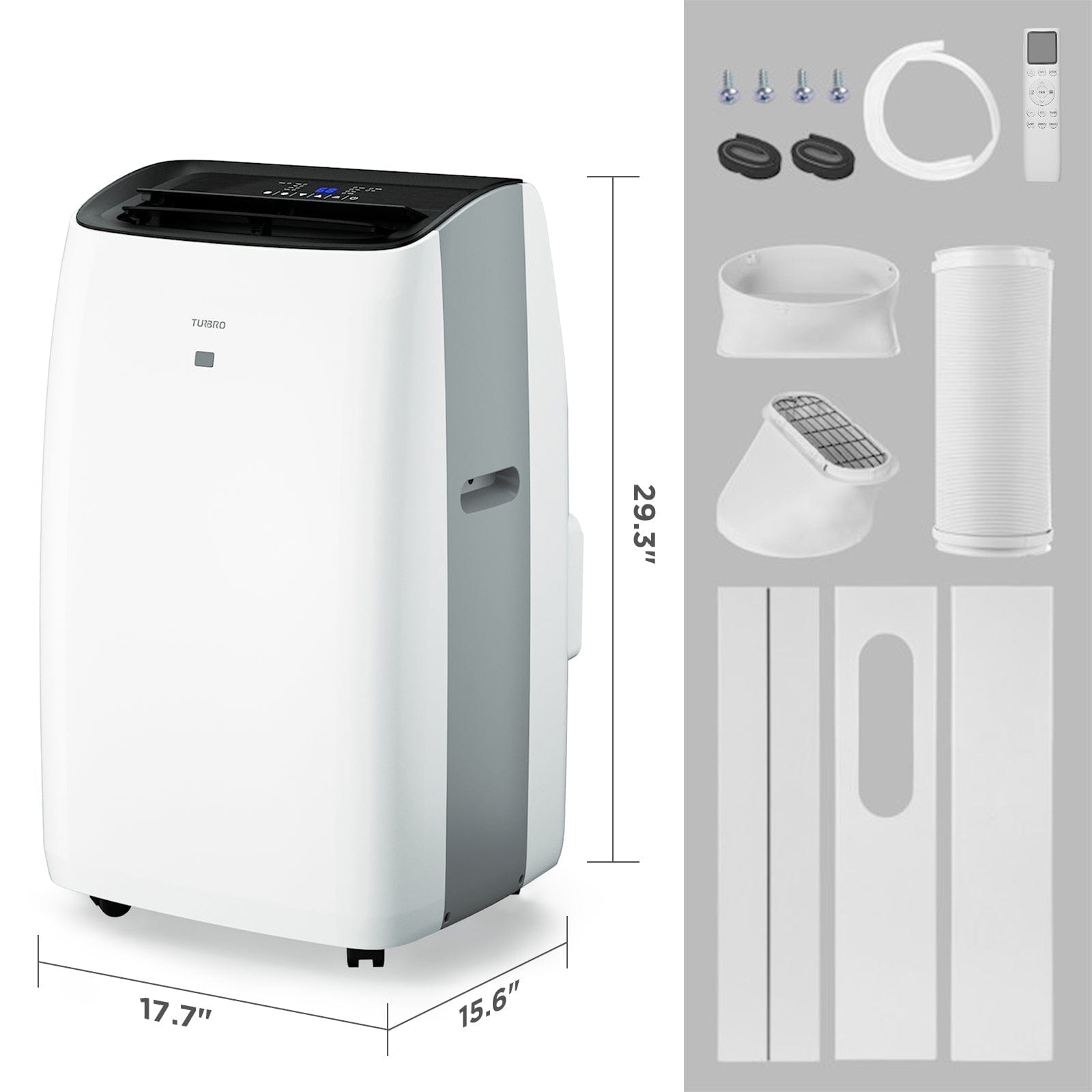 Turbro Greenland 14,000 BTU Portable Air Conditioner & Heater COMPLETE SET