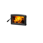 Vista Classic Freestanding Wood Stove - Door Options-  Metallic Black