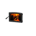 Vista Wood Fireplace Insert - Door, Vista LE, Wood, Met Black FRONT VIEW